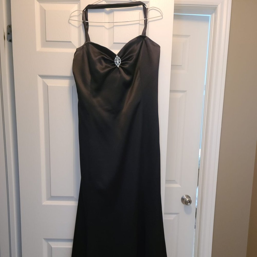 Gorgeous Gown, Black with Embellishment